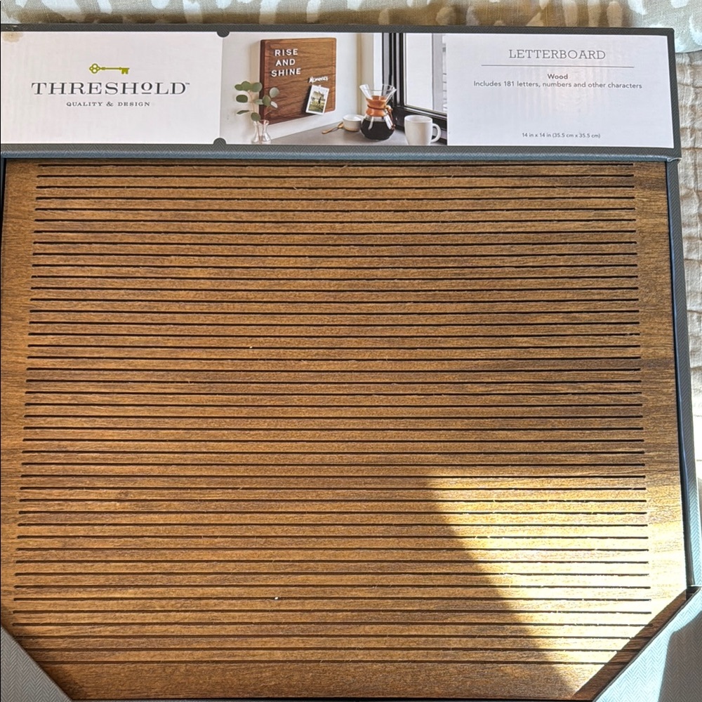Threshold Brown Letterboard